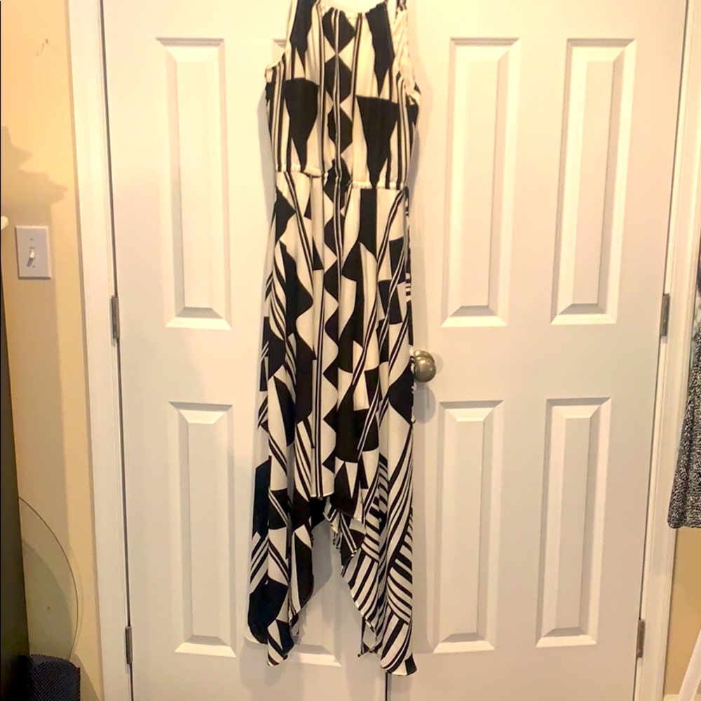 Express Black and white dress